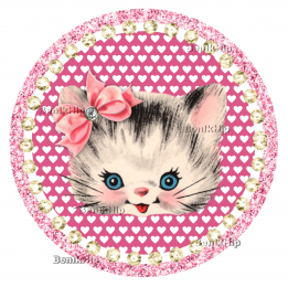 images/productimages/small/Poesje roze glitter en glimmers naturel BIH.png